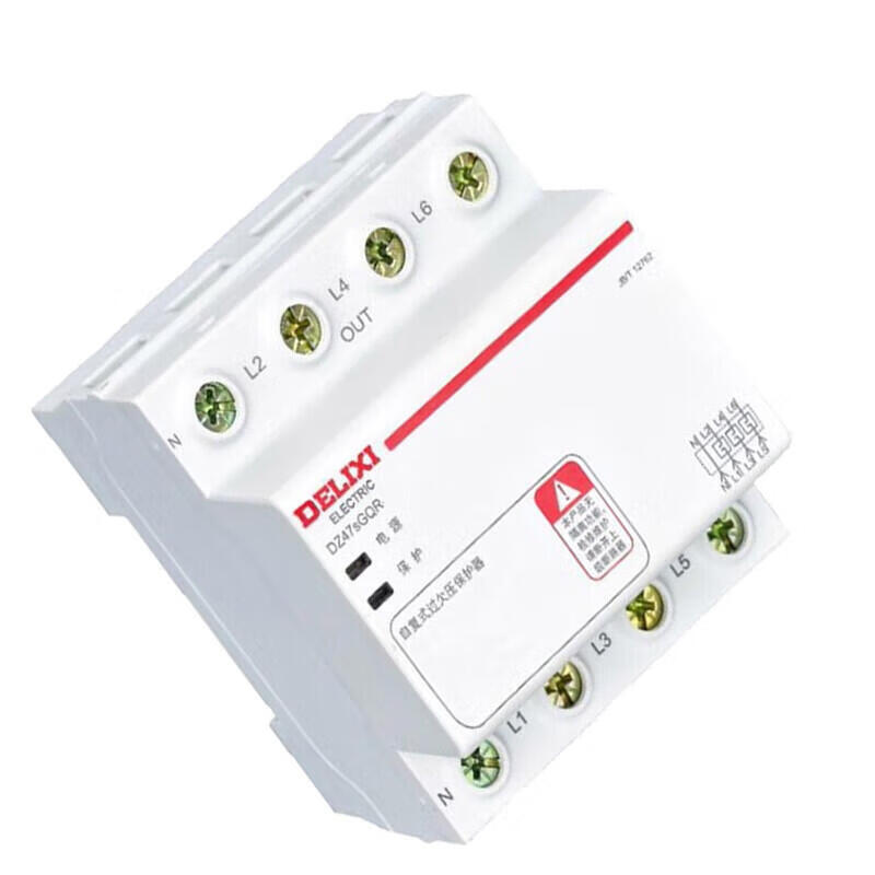Delixi Electric over-voltage and under-voltage protector; DZ47sGQR 1P+N 40A bottom in and top out