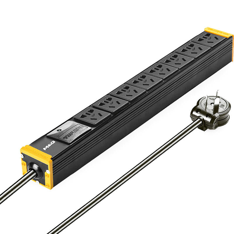 Breakthrough (M&G) PDU cabinet socket plug strip plug strip high-power plug strip gaming socket 8-bit lightning protection 2-meter line; 07TG200102