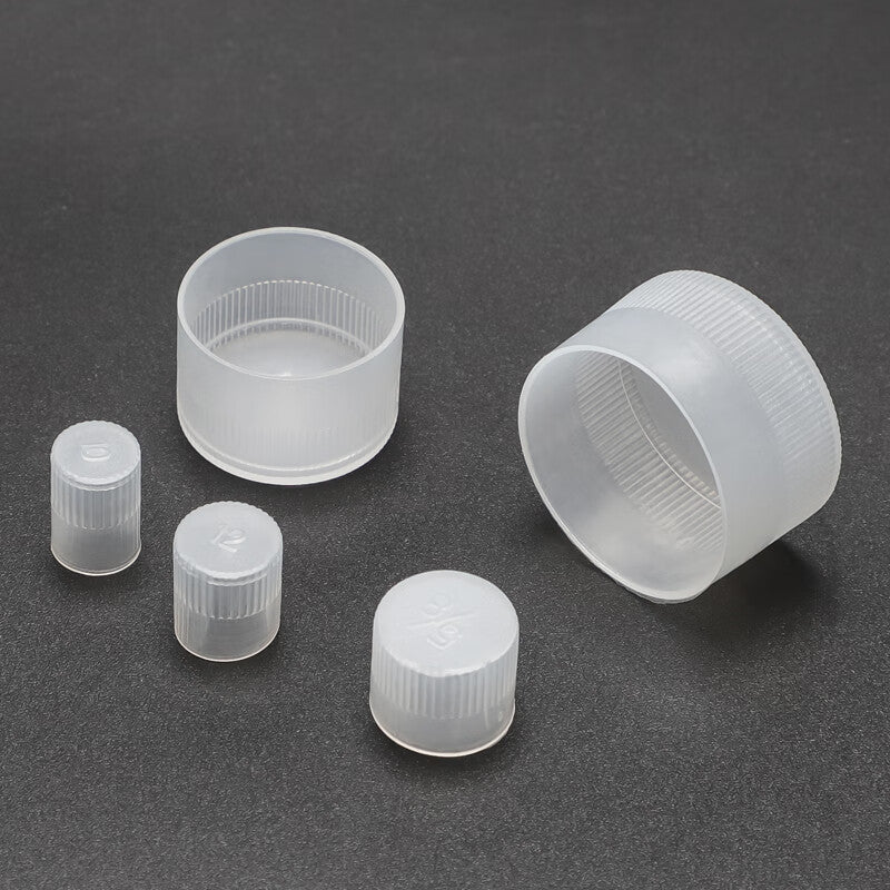 Ren Dian Plastic Threaded Protective Sleeve Transparent Plastic End Cap Thread Plastic Cap Round Steel Pipe Sealing H Dustproof Plug H-G3/8 (200 pieces)