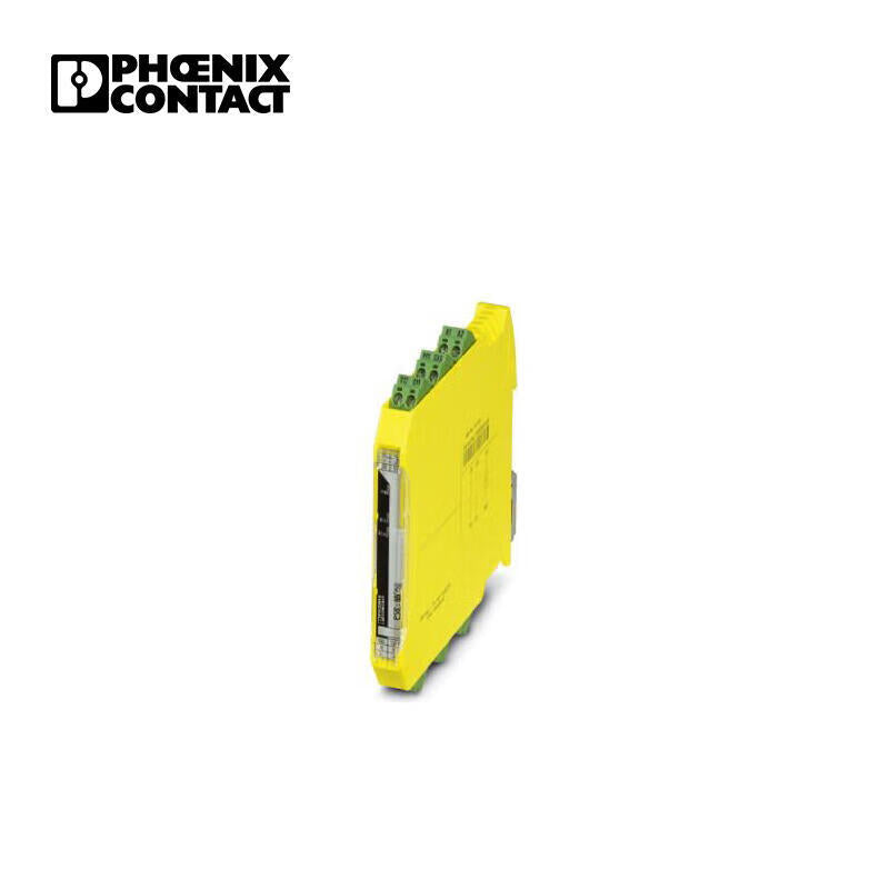 Phoenix safety relay for two-hand control equipment, and meets SILCL1, Category 1, PLc, synchronous monitoring <0.5s, 2 starting current paths, U; PSR-MC60-2NO-1DO-24DC-SC