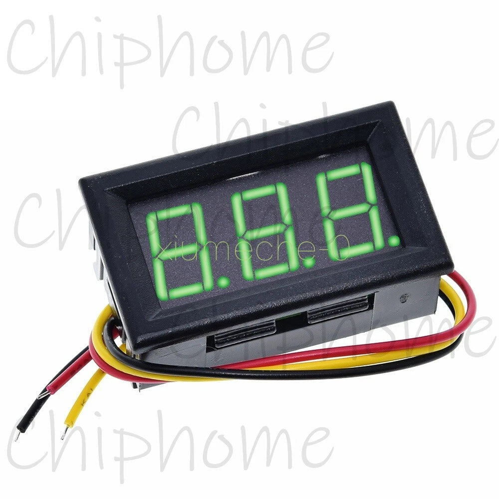 Green DC 0-100V LED Digital Display Voltmeter LED Voltage Panel Meter