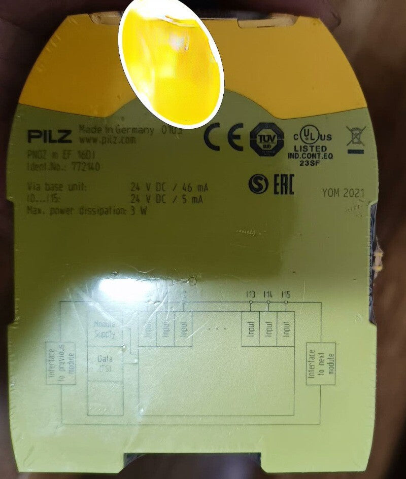 1pcs PILZ PNOZ m EF 16DI Safety Relay 772140