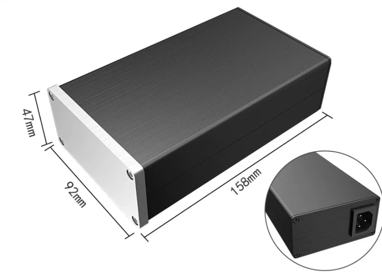 1X Full Aluminum Enclosure /mini Amplifier Case/ Preamp box/ PSU Chassis B-0905