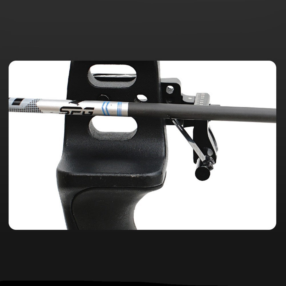 Strong Arrow Rest Rest Steel Plate 7*6.5*1.8cm 86.2g Aluminum Alloy Black