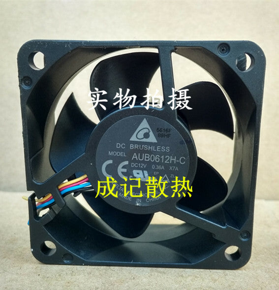 1pcs Delta AUB0612H-C X7A DC12V 0.36A 6CM 4-wire pwm projector fan