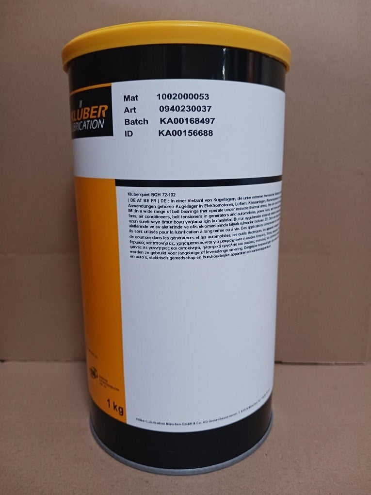 KLUBER Kluberquiet BQH 72-102 Grease 1Kg (2.2 lb) free shipping