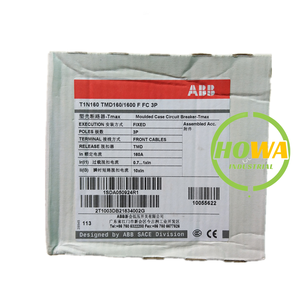 1PC ABB Tmax 3P 160A Molded Case Circuit Breaker T1N160 TMD160/1600 F FC 3P