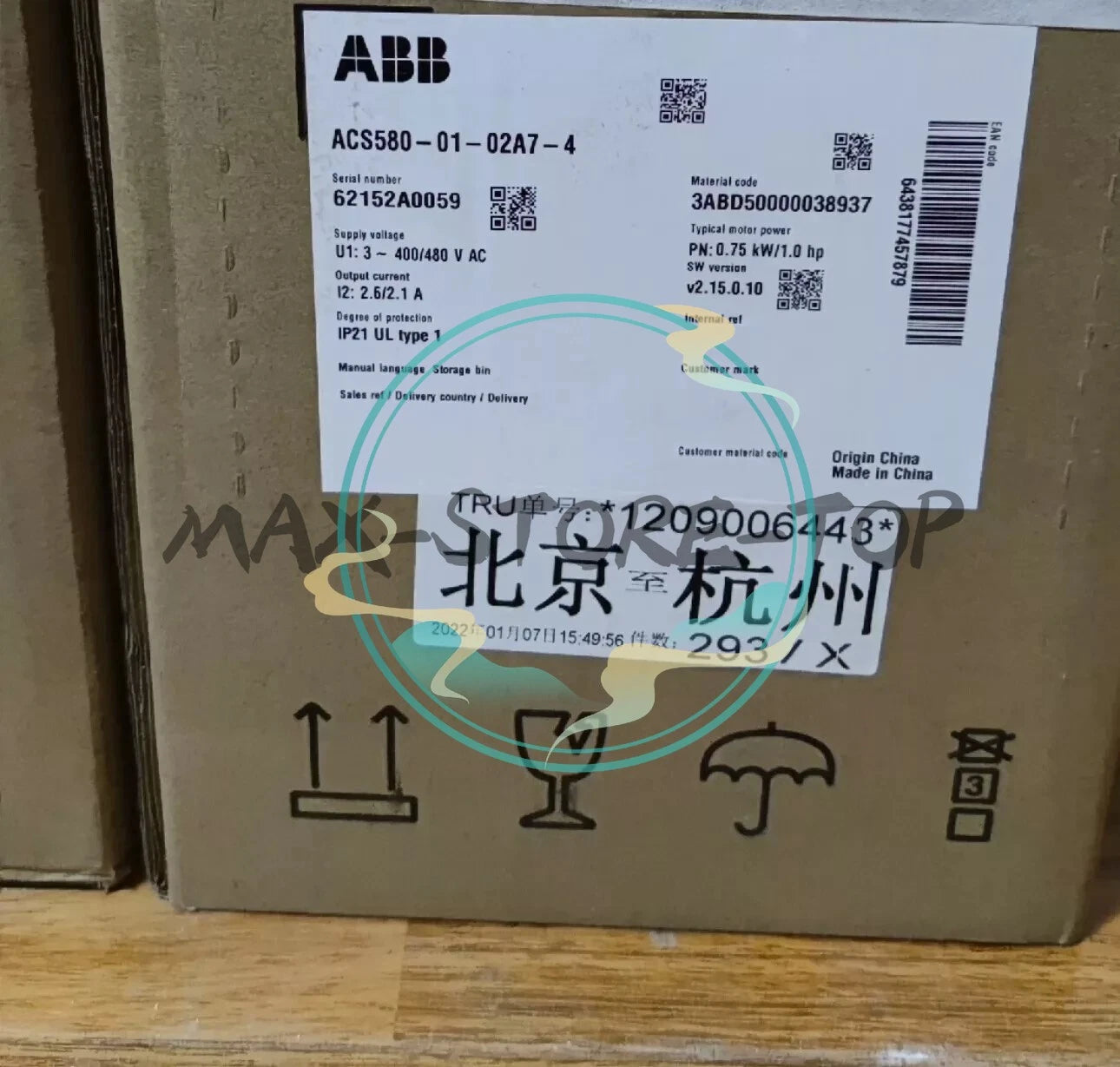 1PC ABB ACS580 ACS580-01-02A7-4 inverter Fast delivery UPS or