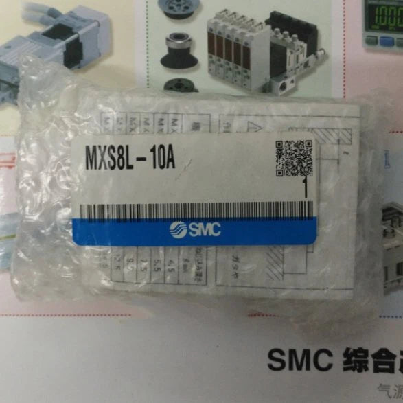 one SMC MXS8L-10A Pneumatic slide cylinder Free ship #P