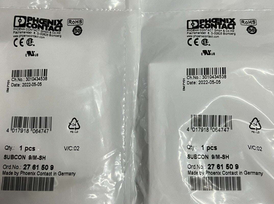 1pcs PHOENIX CONTACT 2761509 Connector SUBCON 9/M-SH