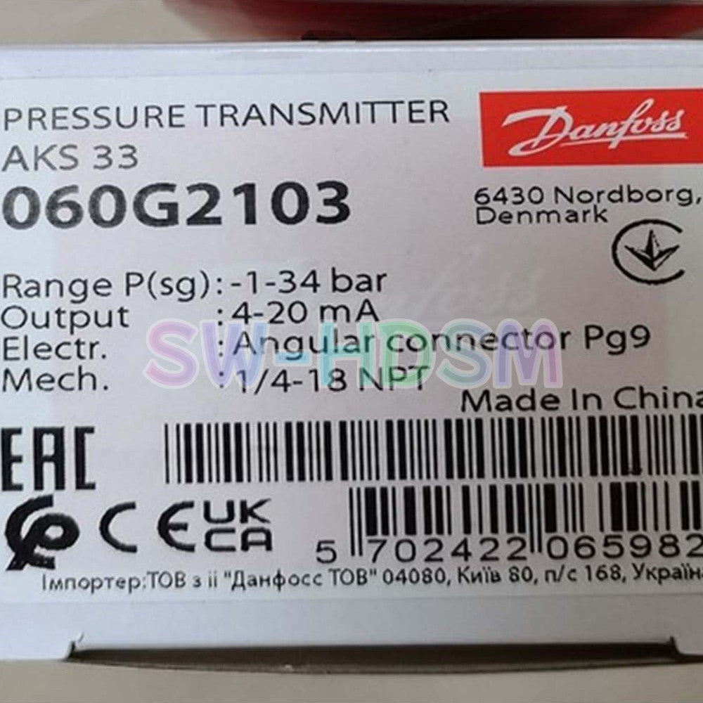 1PCS for Danfoss AKS 33 060G2103 Pressure Transmitter Freight Free
