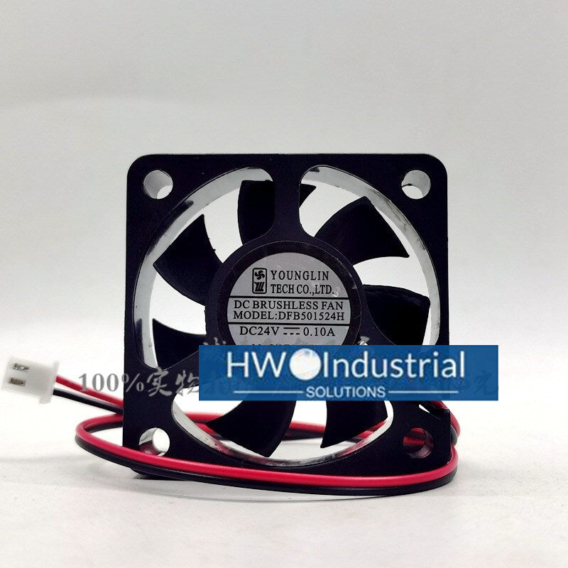YOUNG LIN DFB501524H 24V 0.10A 5015 5CM Inverter Cooling Fan