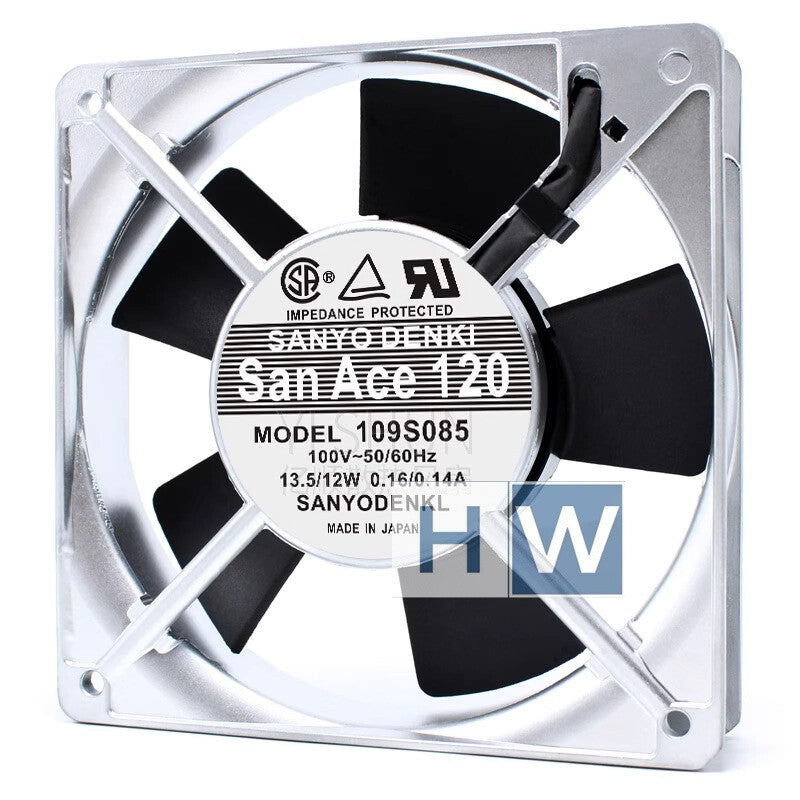 1PC Sanyo SanAce120 109S085 100V 0.16A Plug-in Type 120*25MM 12CM Axial Flow Fan