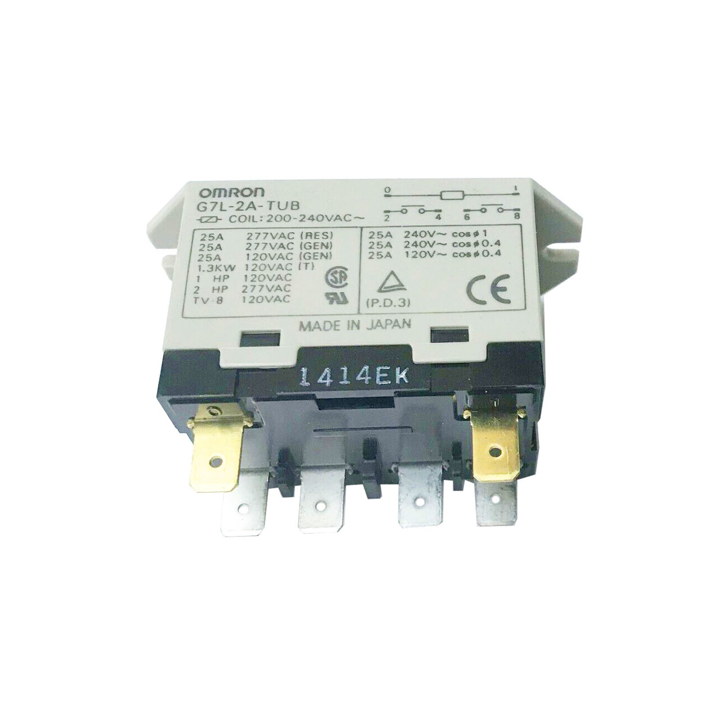 1PCS Omron G7L-2A-TUB 24VDC 200-240VAC Safety Relays