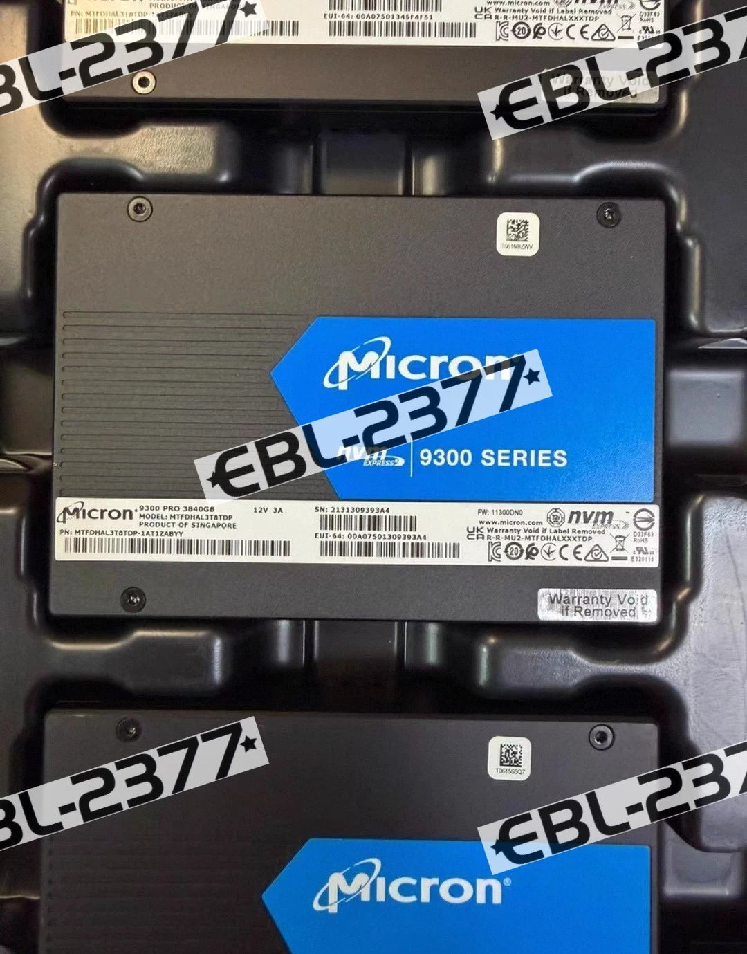 Micron 9300 PRO 3.84TB PCIe NVMe U.2 2.5" MTFDHAL3T8TDP-1AT1ZABYY Internal SSD