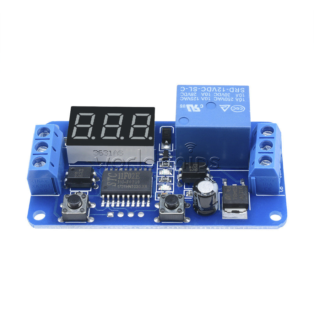 5PCS DC 12V LED Display Digital Delay Timer Control Switch Module PLC Automation