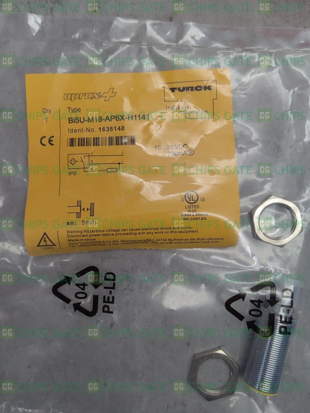 Turck BI5U-M18-AP6X-H1141 Threaded Immune Sensor Tubular Inductive Proximity