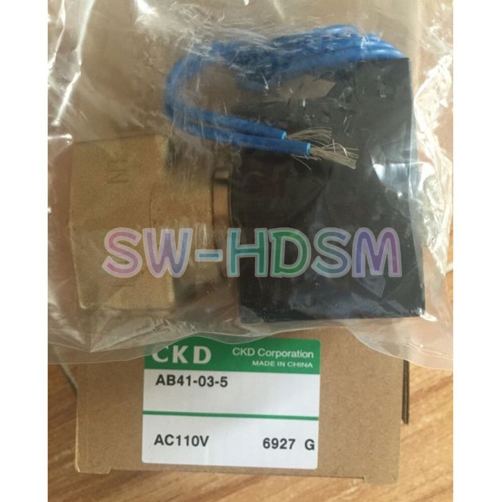 1PCS For CKD AB41-03-5 AC110V Solenoid Valve In Box freight free