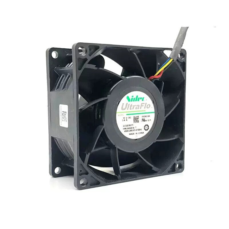 1/piece Nidec V80E12BS1F5-07Z041 4-wire 8038 12V 3.4A 8CM Server Cooling Fan