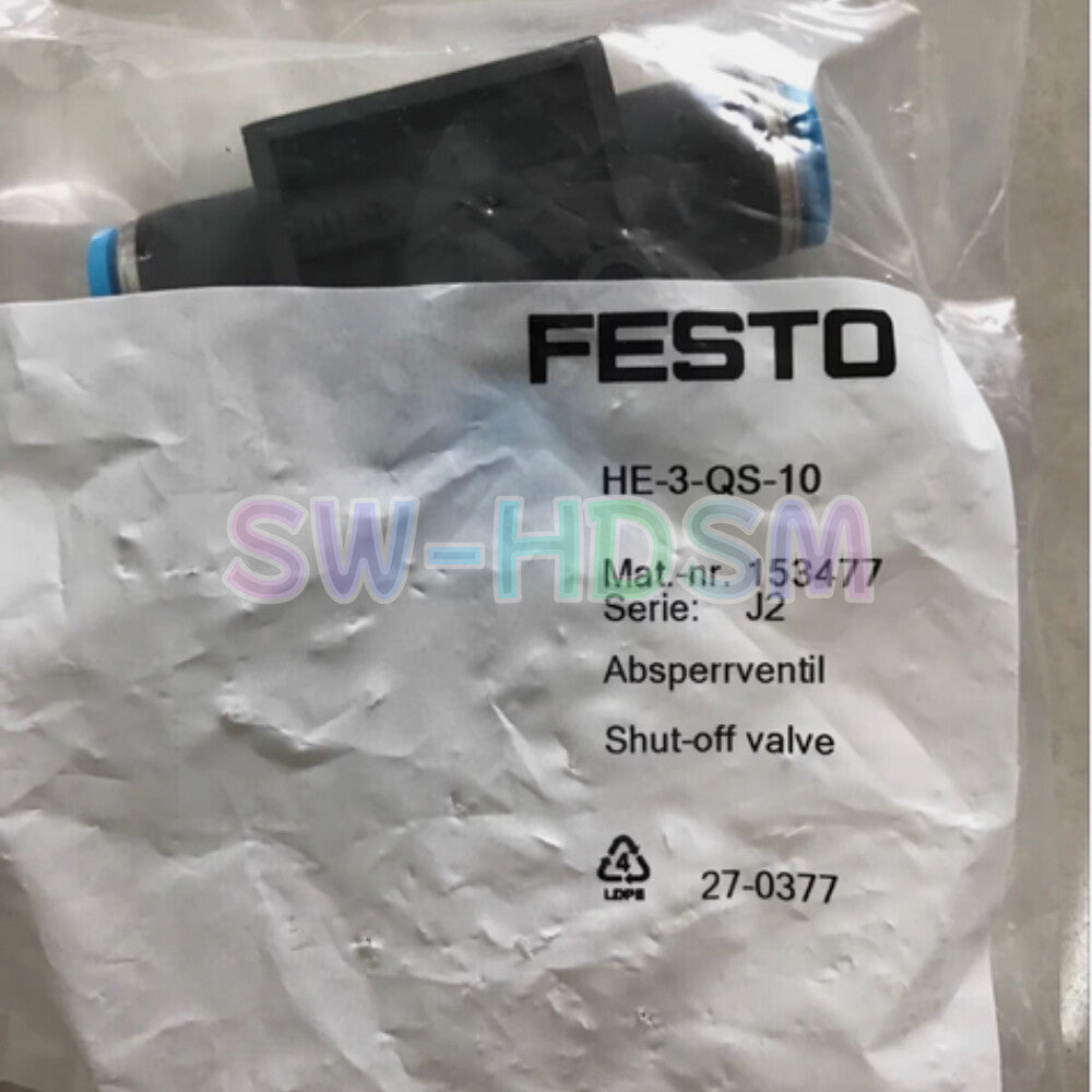 10PCS FESTO HE-3-QS-10 Stop Valve Freight Free