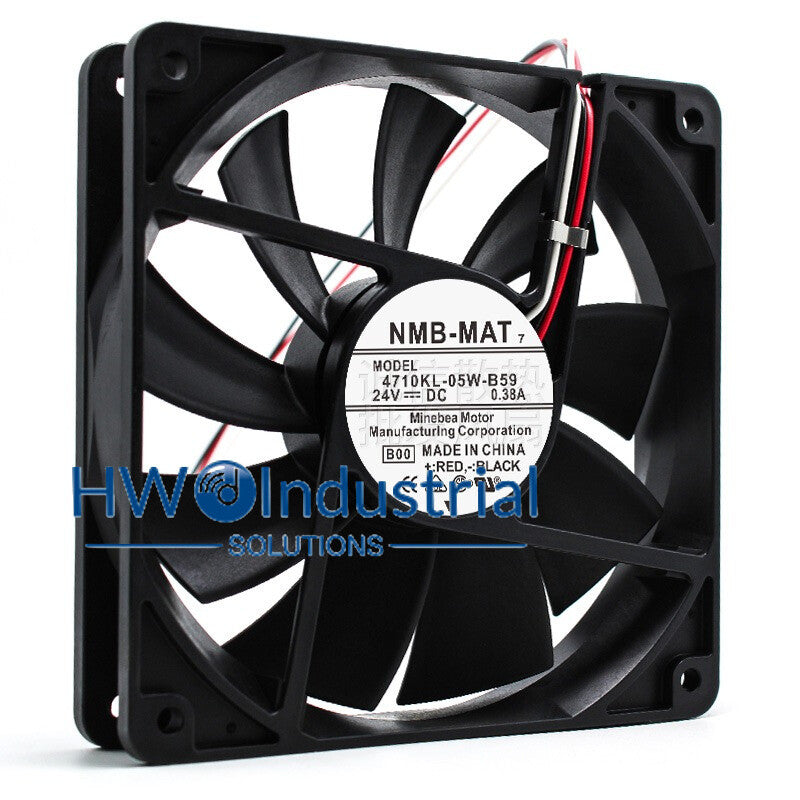 1PC NMB-MAT 4710KL-05W-B59 DC24V 0.38A Inverter Cooling Fan Size 12CM 120*25mm