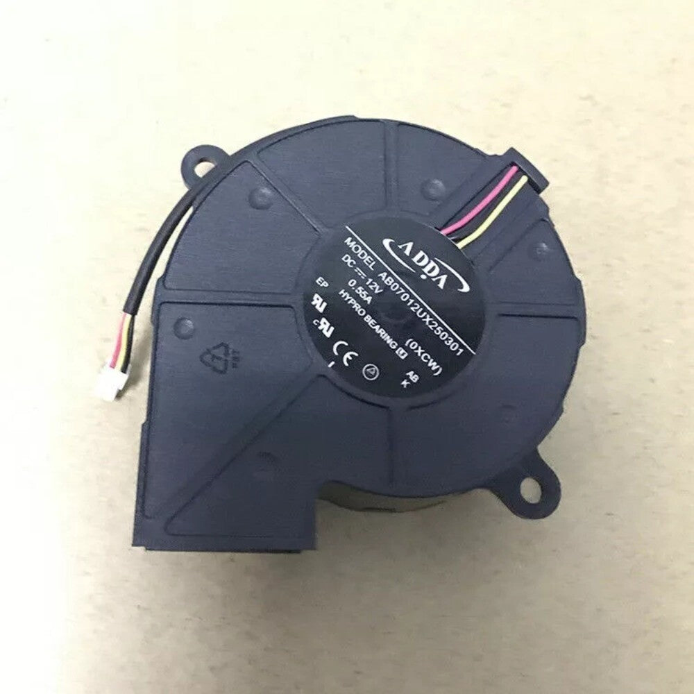 For ADDA AB07012UX250301 DC12V 0.55A 7.5CM 3-Pin Turbo Cooling Fan