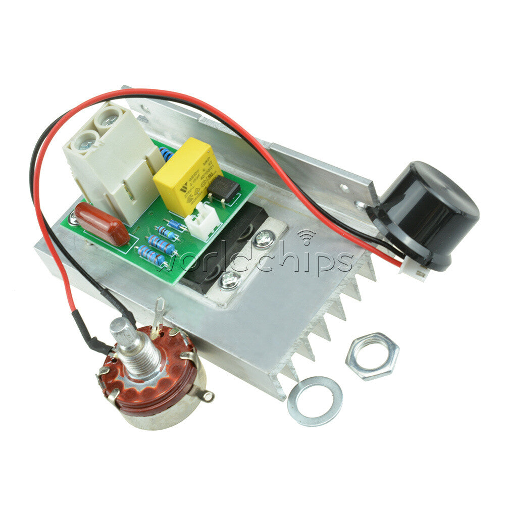 10000W AC220V 10A Motor Speed Controller SCR Voltage Regulator Dimmer Thermostat