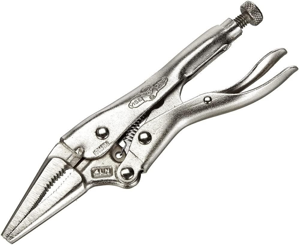 VISE-GRIP Locking Pliers, Long Nose, 4-Inch (1602L3), 100Mm