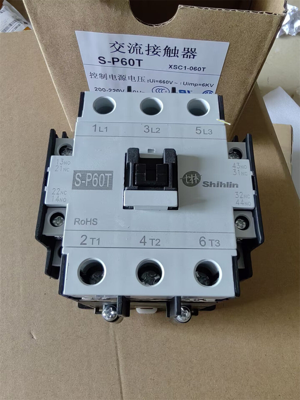 1PC Shihlin S-P60T Magnetic Contactor AC Contactor 60A, 220VAC