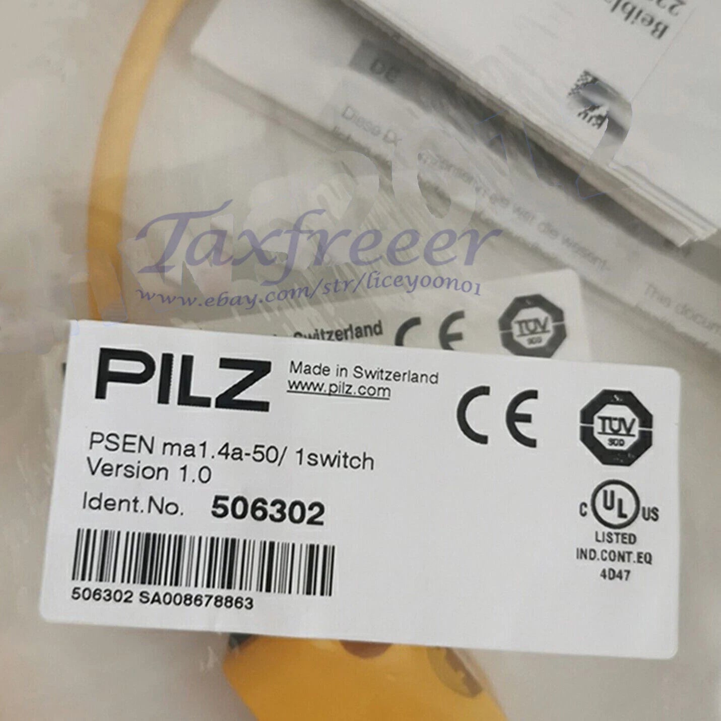 1 PCS PILZ safety magnetic switch PSEN ma1.4a-50 506302 #P
