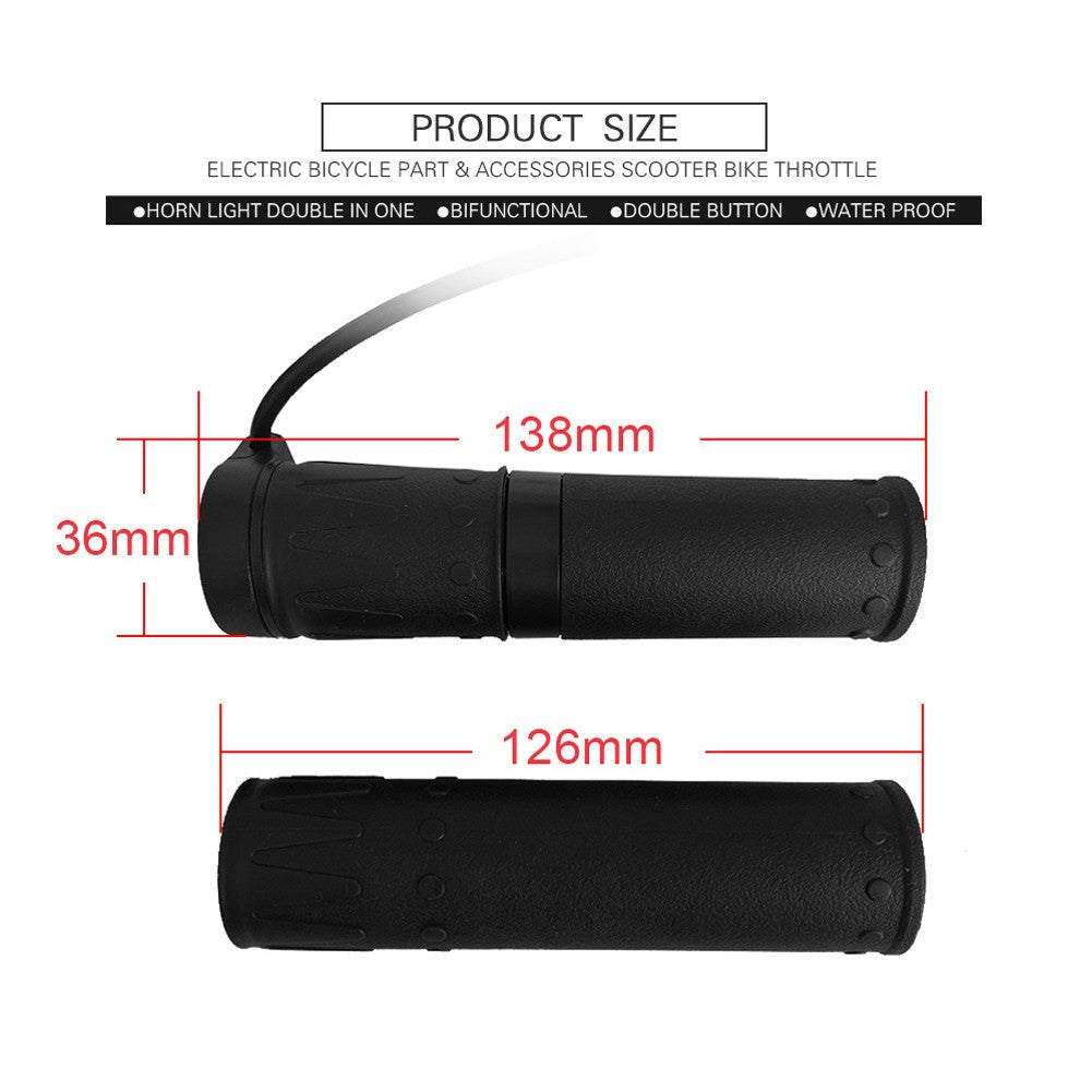 Half Twisting Throttle Waterproof Accessory Bicycle Ebike Electric Bike