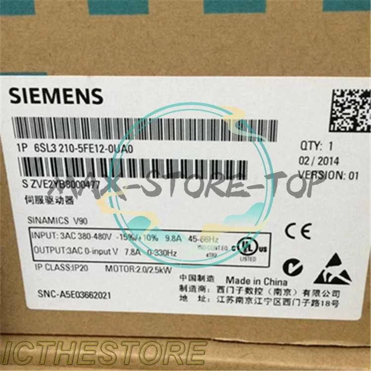 6SL3210-5FE12-0UA0 OUAO V90 380-480V 2.0/2.5kW By