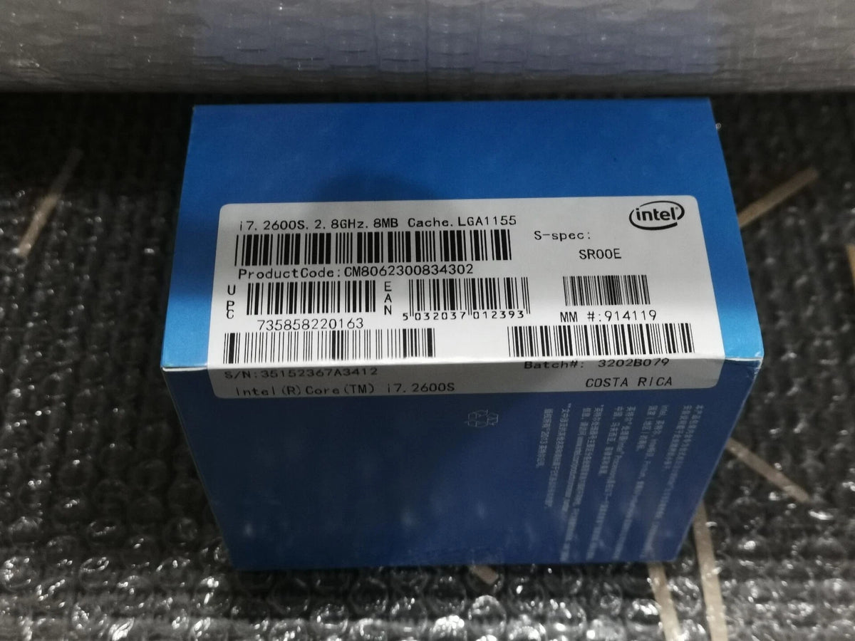 Intel Core i7-2600S 2.8 GHz Quad-Core Desktop CPU Processor Socket LGA1155 SR00E
