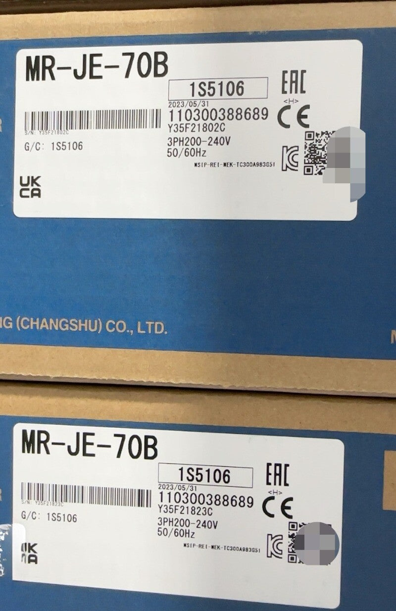 1pcs Mitsubishi MR-JE-70B Servo Drive