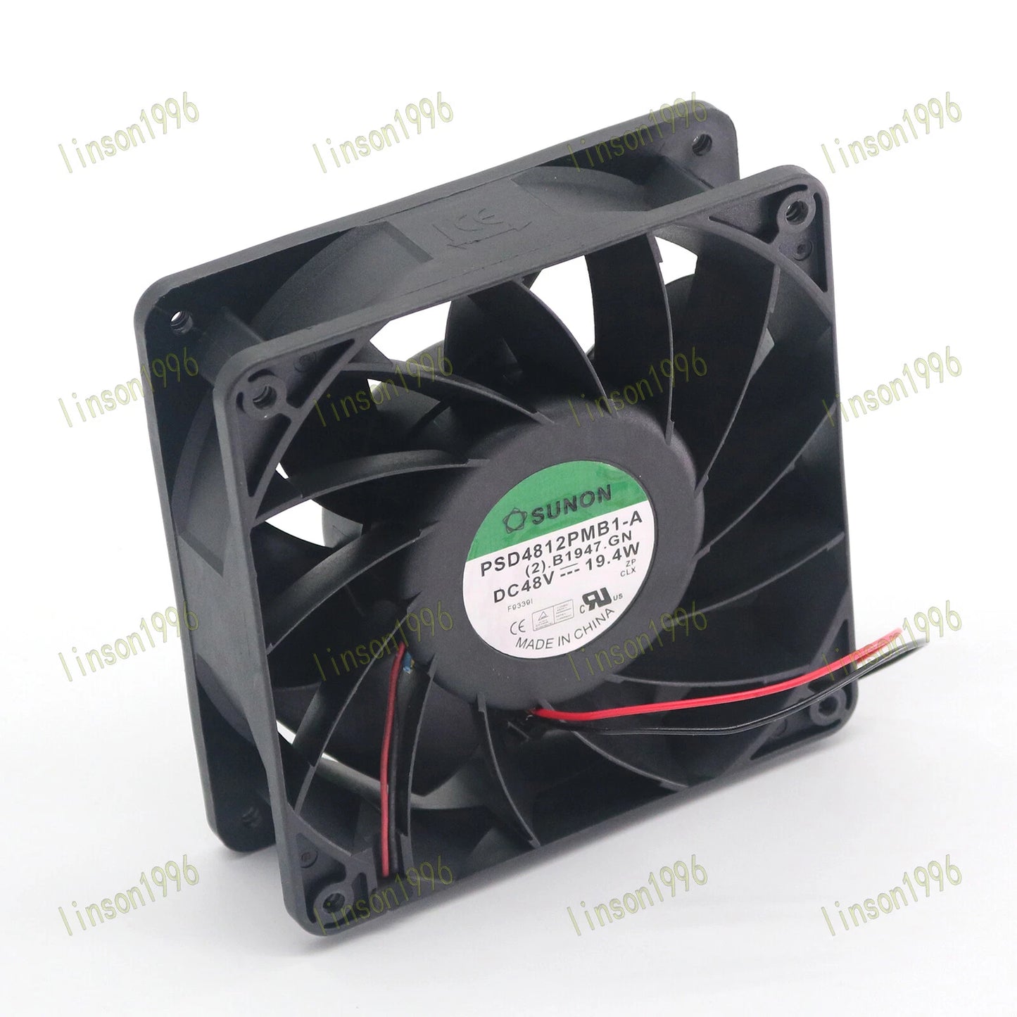 SUNON cooling fan PSD4812PMB1-A DC 48V 19.4W 12038 12CM 2 pin Fast Shipping