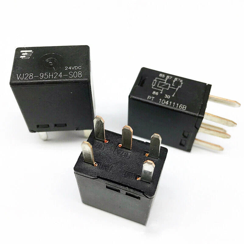 10PCS Tyco VJ28-95H24-S08 HFV9-G G8V-1C7T 24VDC Power Relay 5Pins
