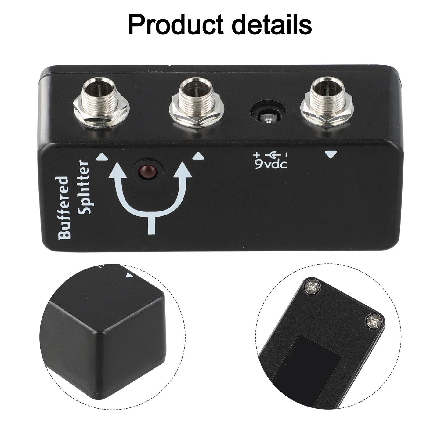 Professional Buffered Splitter Guitar Pedal for Reliable Sound Performance