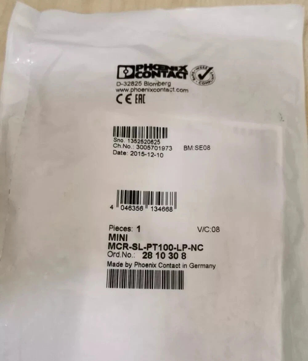 PHOENIX Contact MINI MCR-SL-PT100-LP-NC Temperature Transmitter 2810308 #P