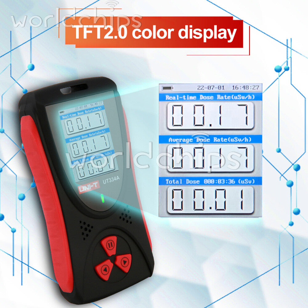 UNI-T UT334A Electromagnetic Radiation Tester Geiger Counter X β γ Ray Detector