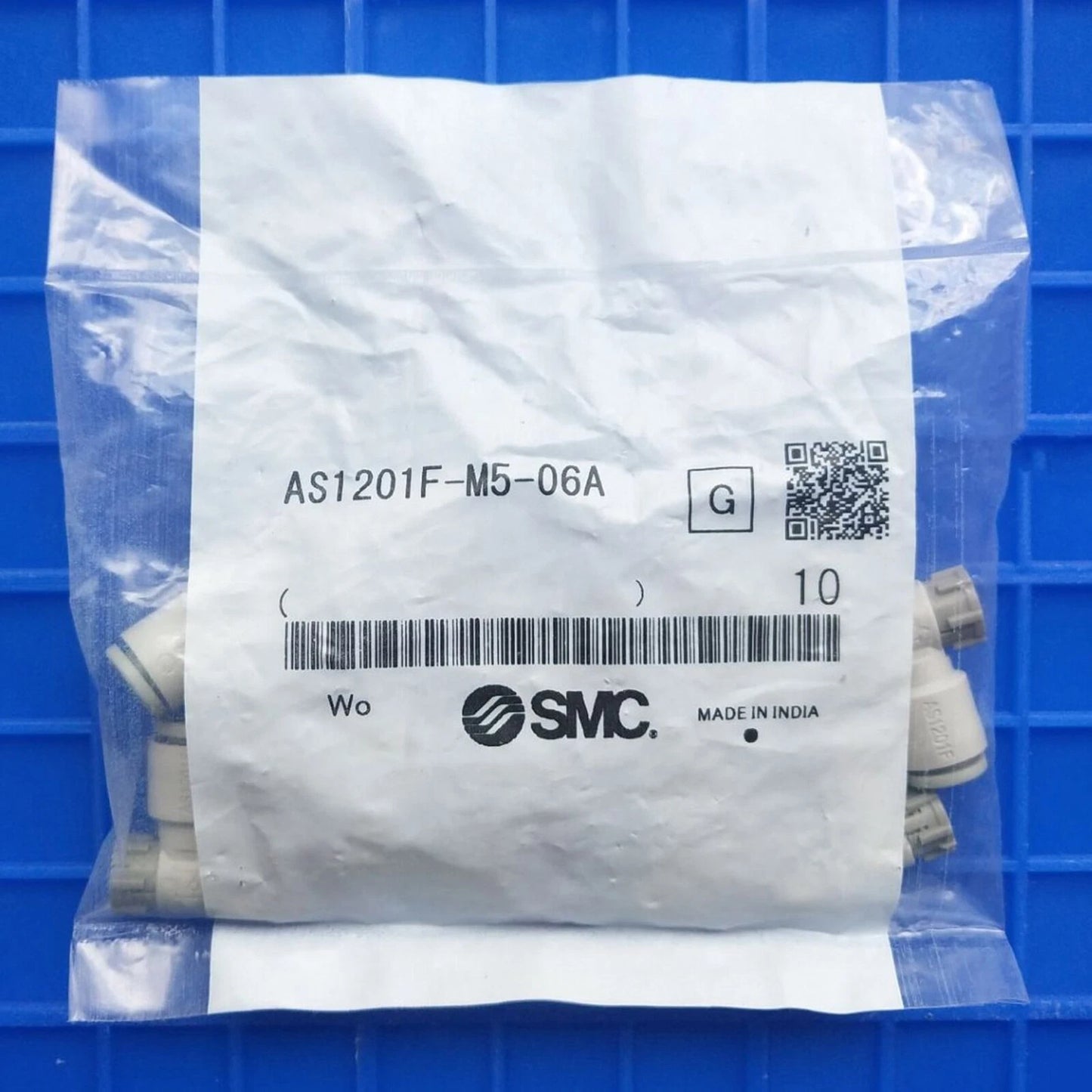 10pcs SMC AS1201F-M5-06A speed control valve connector Free ship #P