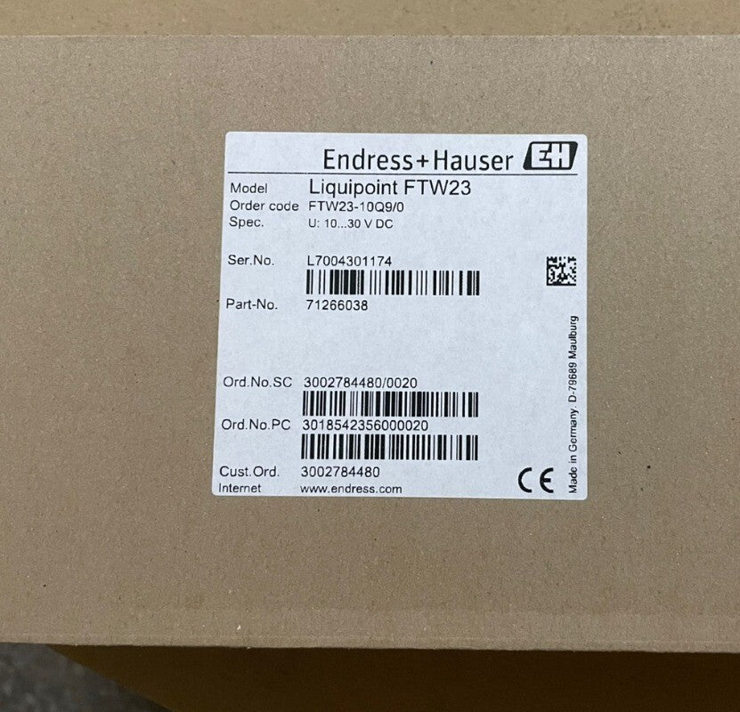 1pcs EH Endress+Hauser FTW23-AA4NWVJ FTW23-10Q9/0 Liquid Level Switch