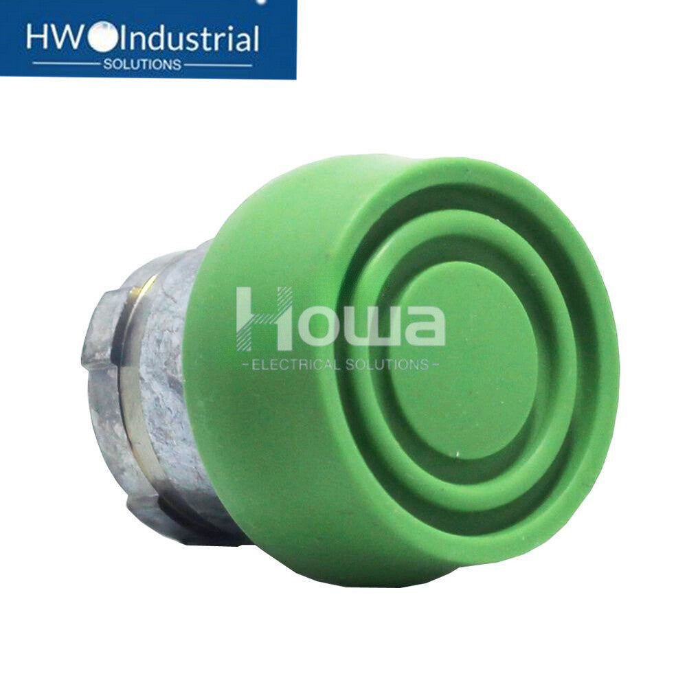 2PC Self Reset Green Waterproof Flat Head Button ZB2BP3C ZB2-BP3C