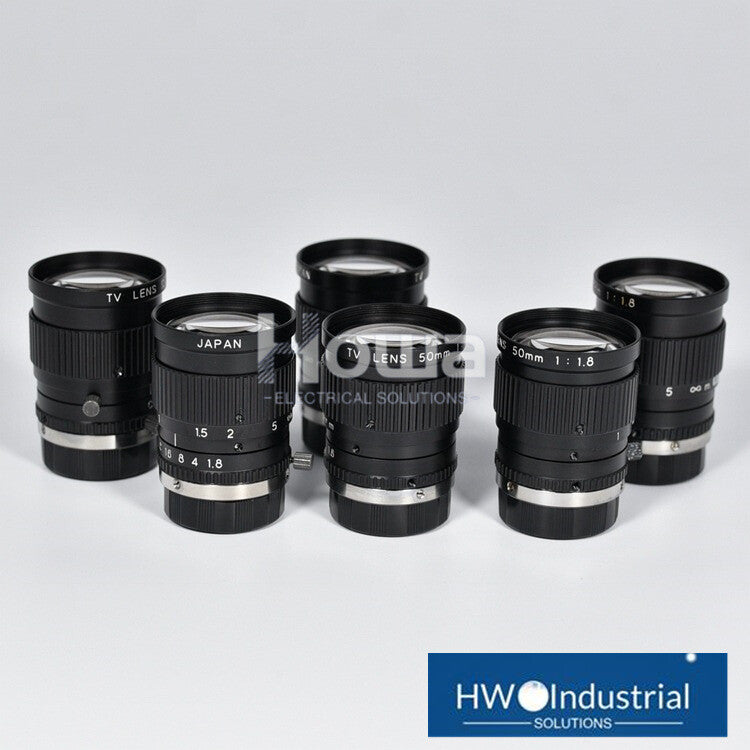 1PC U-TRON MV5018 CV-L50 C-port Industrial Fixed Focus Lens TV LENS 50mm 1:1.8