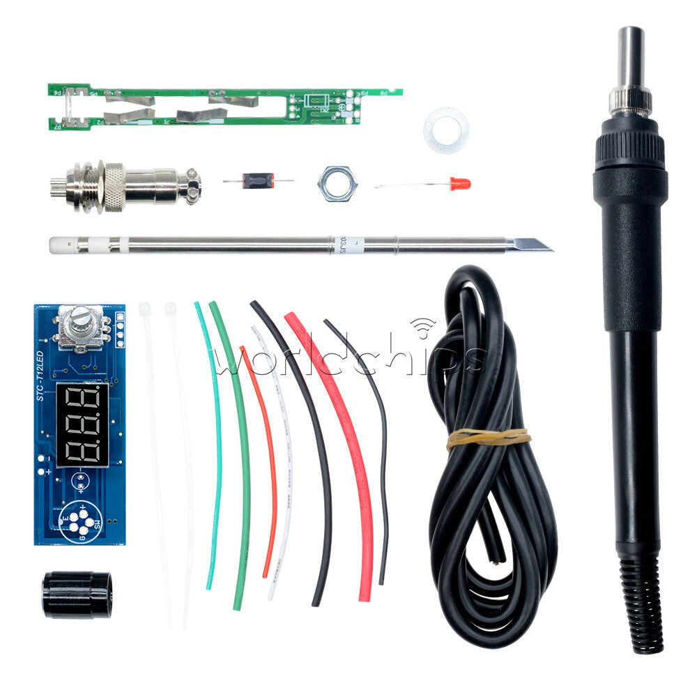5PCS Digital Soldering Iron Station T12 TIP Temperature Controller Electric kits