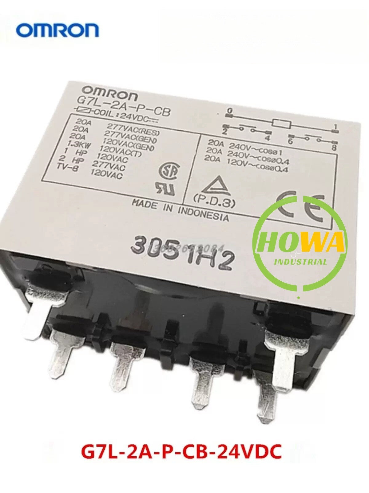 1/piece Omron G7L-2A-P-CB 24VDC High Current Power Electromagnetic Relay