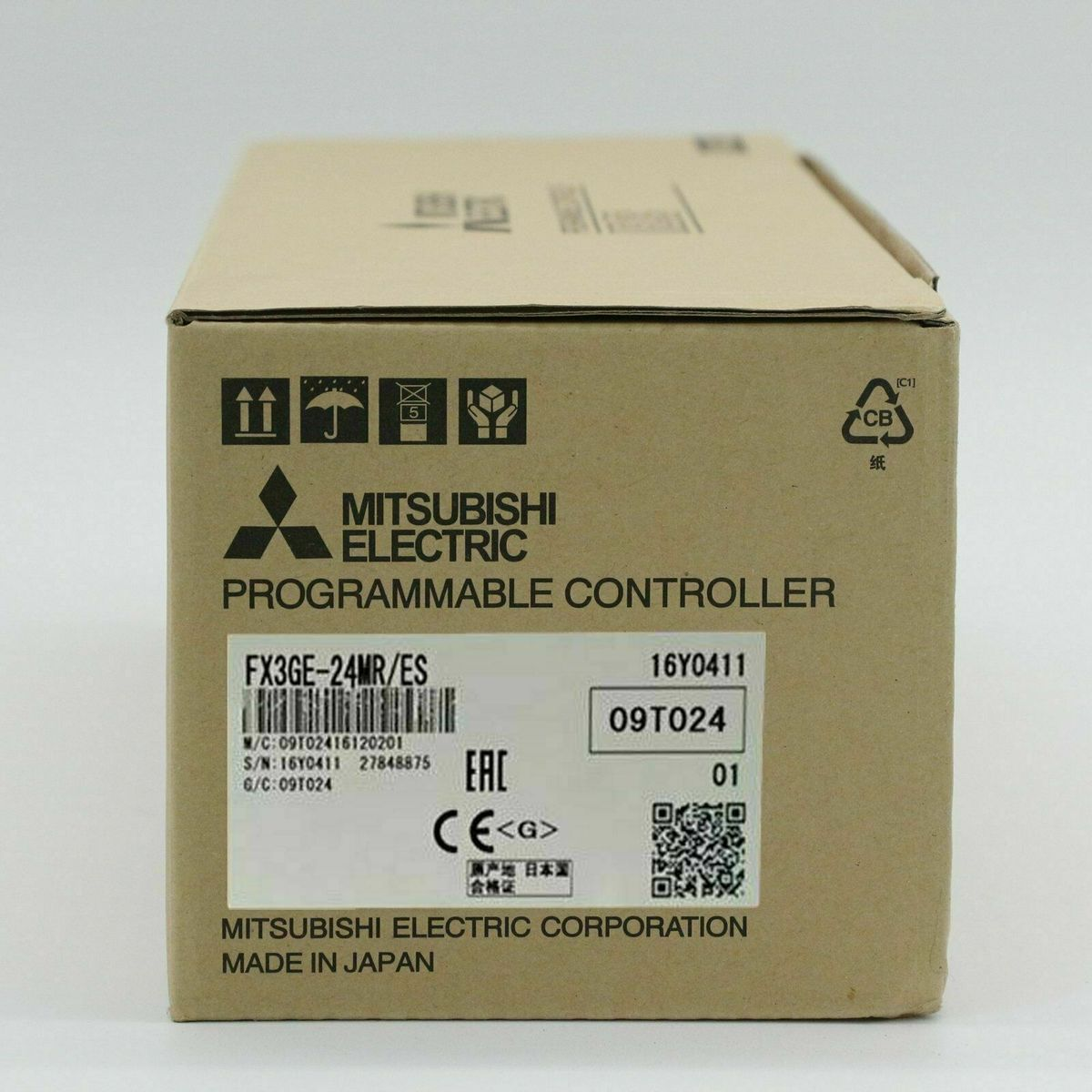 1pcs Mitsubishi PLC FX3GE-24MR/ES FX3GE24MRES