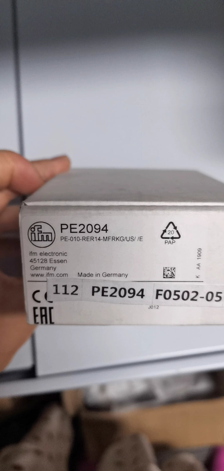 1pcs IFM PE2094 Pressure Sensor