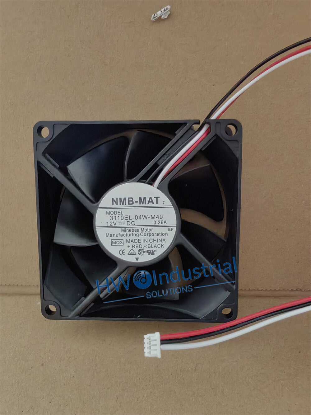 1 pcs NMB Fan 3110EL-04W-M49 DC12V 0.26A 8025 8cm 3 wire cooling fan