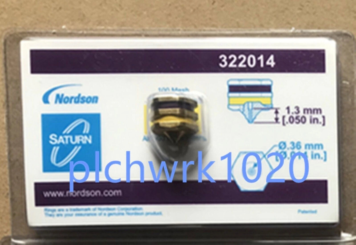 1 PCS Nordson hot melt gluer spray gun nozzle 322014 nozzle 1.3mm8ba #P