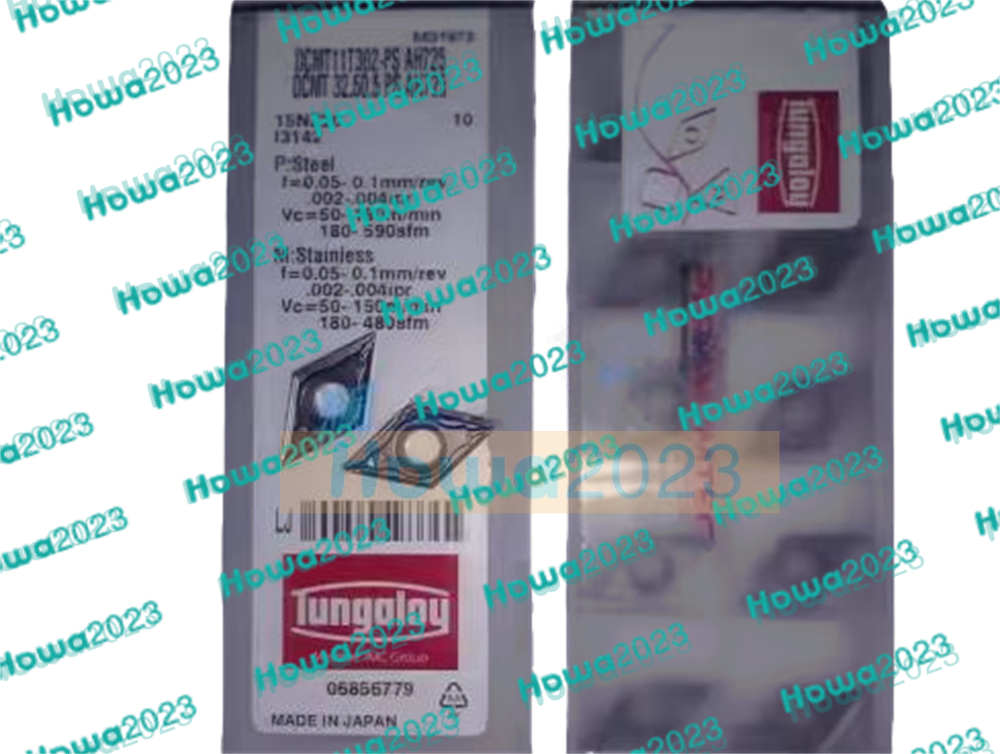 10PcsBOX Tungaloy DCMT11T302PS DCMT11T302-PS AH725 DCMT32.50.5-PS Carbide Insert